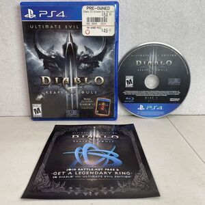 Diablo 3 Reaper of Souls Ultimate Evil‎ Edition (Playstation 4, PS4)